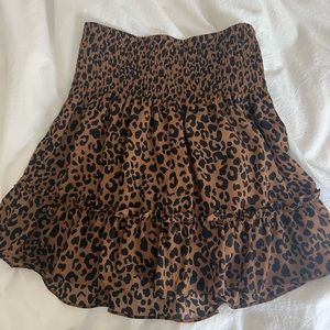 cheetah print skirt